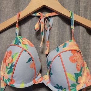 Aerie flowered balconette bikini top